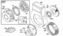 Blower HousingBolted Rewind Diagram and Parts List for  Briggs and Stratton Engine